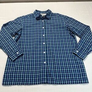 PENDLETON PLAID LONG SLEEVE BUTTON UP‎ SHIRT MEDIUM 29685